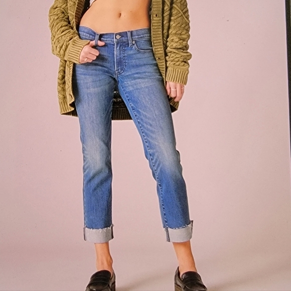 Lucky Brand Denim - Lucky Brand Sweet Capri denim cuffed cropped jean